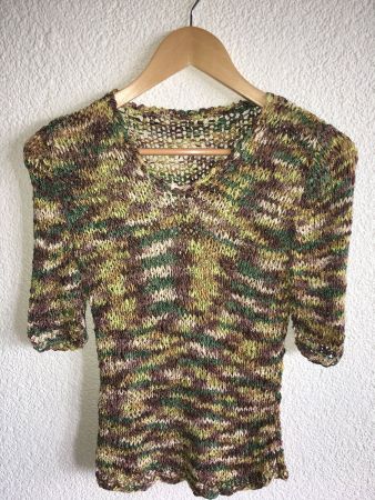 Bändchengarnpulli, transparent