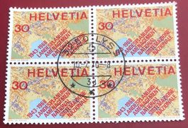 4 er Block Nr.459 mit Stempel Lyss 
