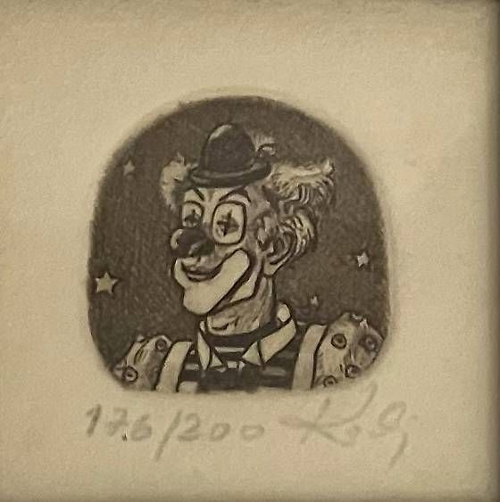 Dipinti: 2x Clown- Radierungen   KAI Papillon - Edition  – Usato da Jenaz venduto da inf_zbx8