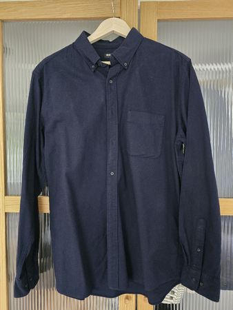 Uniqlo Flanell-Hemd, Grösse L, dunkelblau, top Zustand!