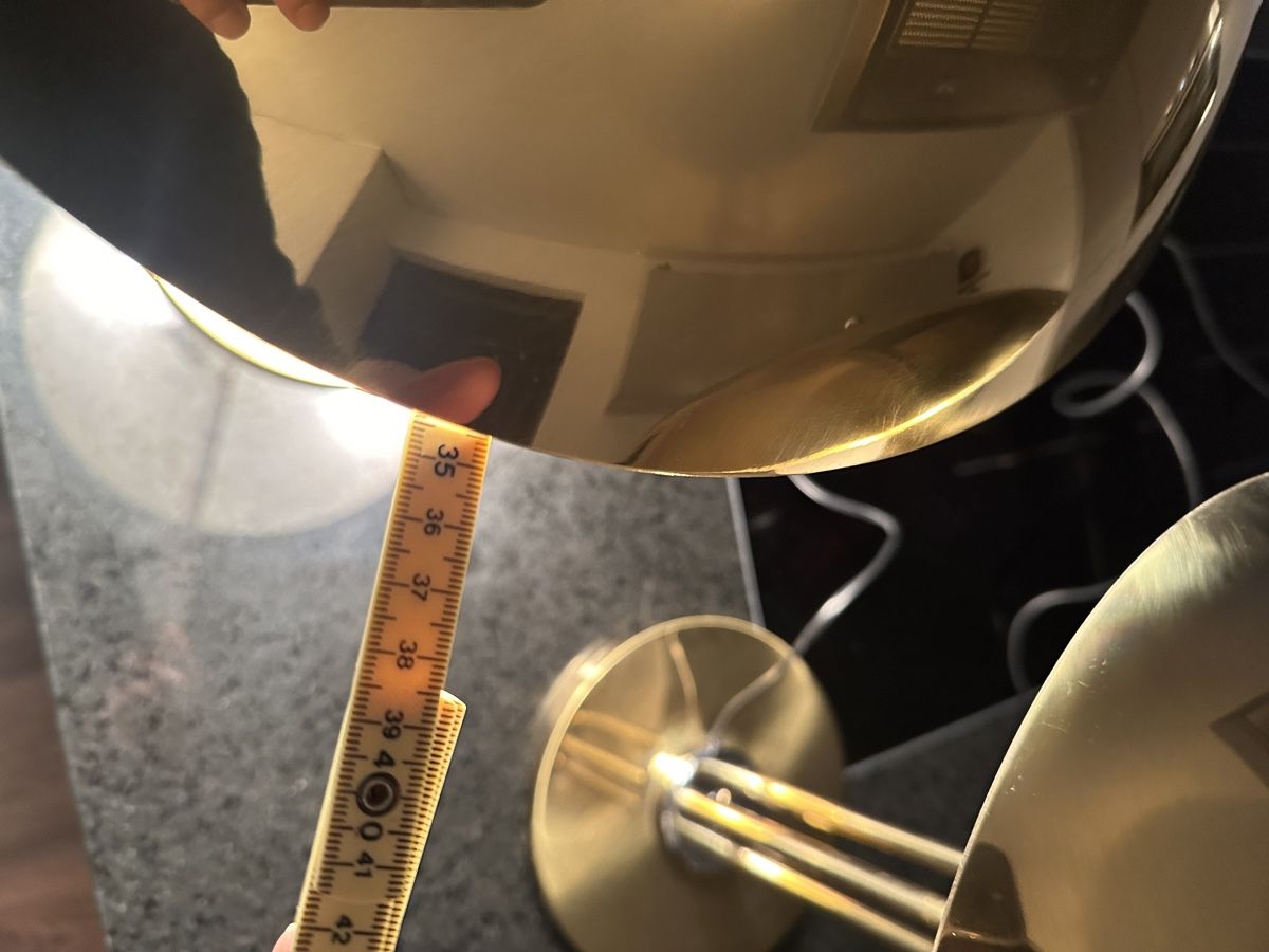 Lampen: Goldene Vintage Tischlampen – Gebraucht aus Aarburg von Schatzaffe 9