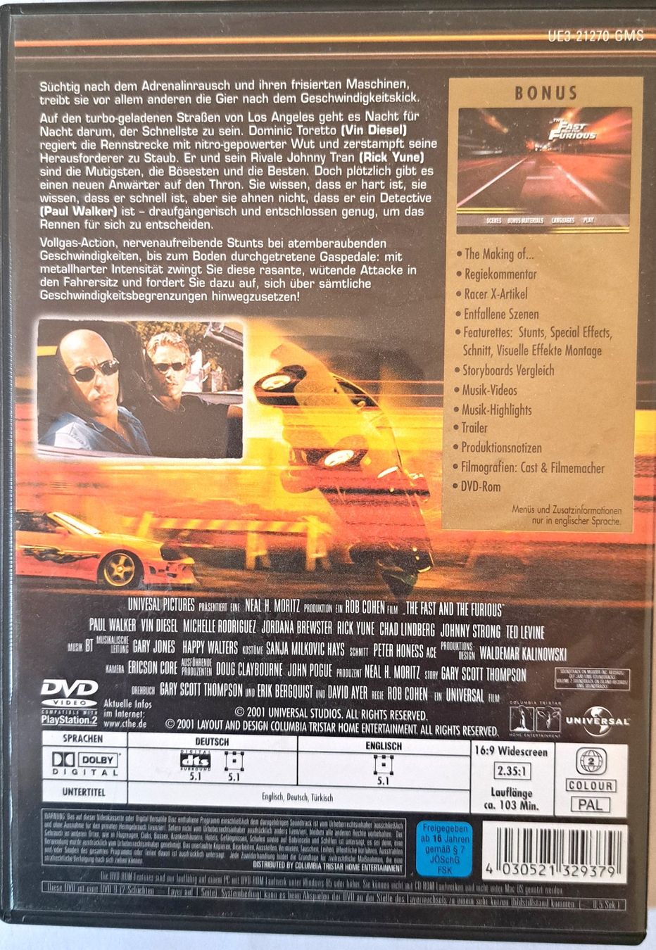 Tutti i DVDs: The Fast and the Furious – Usato da Tenniken venduto da mik_6mxg 3