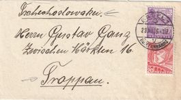 Zu. Nr. 196 und 205 auf kleinem Brief