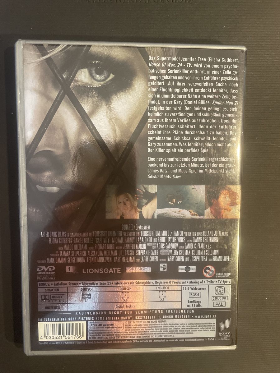 Tutti i DVDs: Captivity, Supermodel flieht vor Entführer – Usato da Winterthur venduto da machmaschine 1