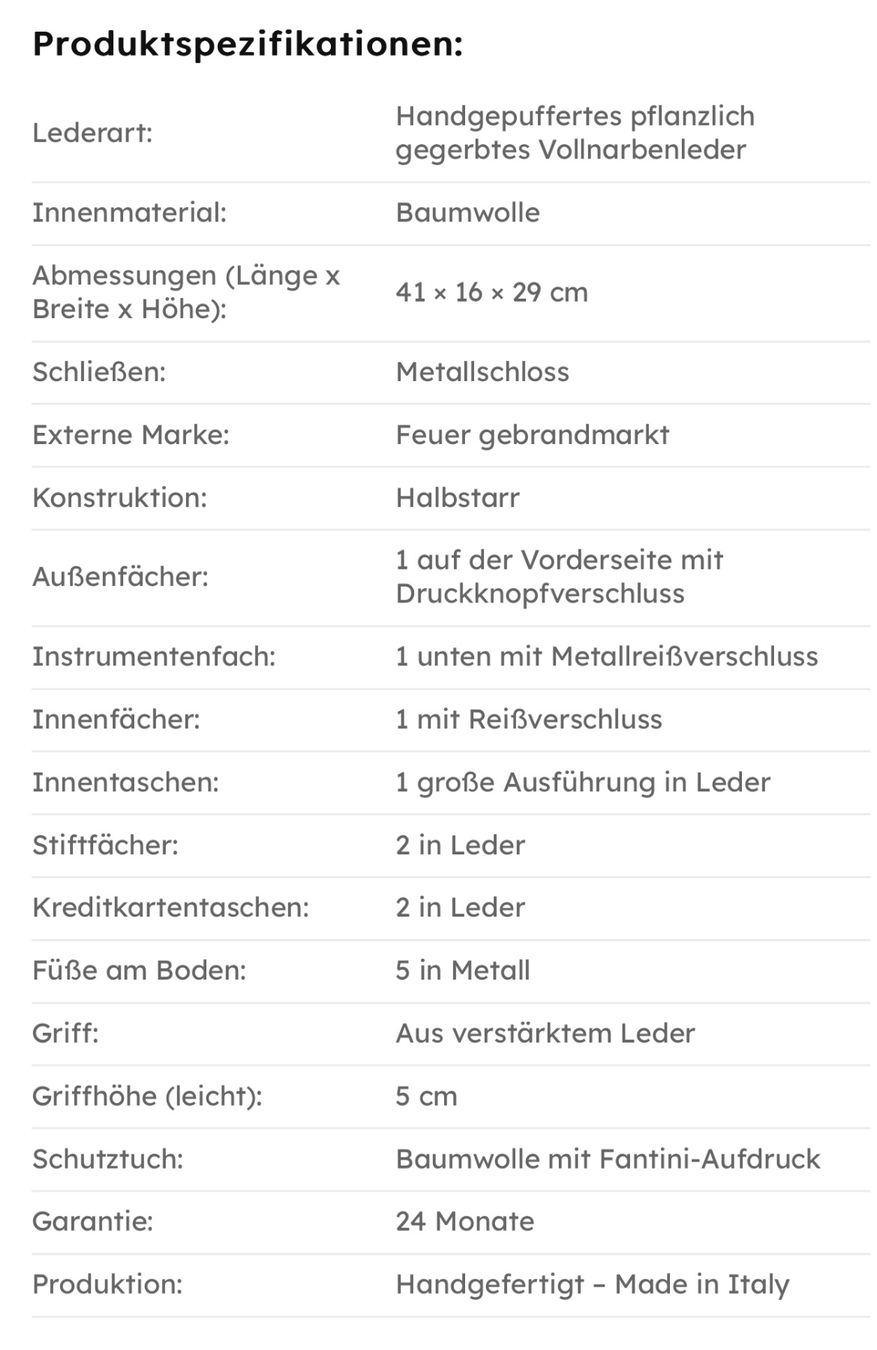 Valigie & Borse: Arzttasche aus Leder Malpighi – Nuovo e nell'imballaggio originale da Wittenbach venduto da bes_k8vr 7