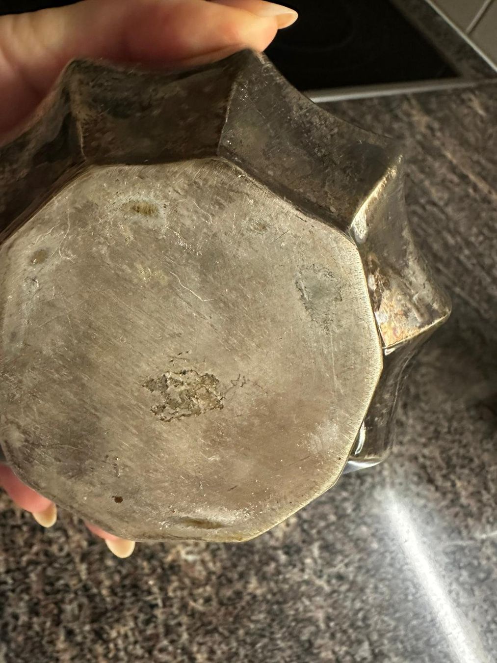 Zuccheriere: Versilberte Vintage Zuckerdose mit Löffel – Usato da Thalwil venduto da victoriaSog 3