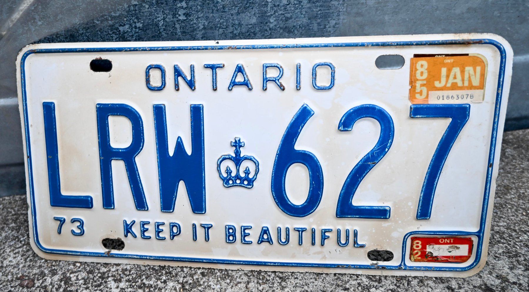 Insegne: Nummernschild CANADA 19?? Ontario 79 keep it beautiful – Usato da Pfaffhausen venduto da mono_rec 4