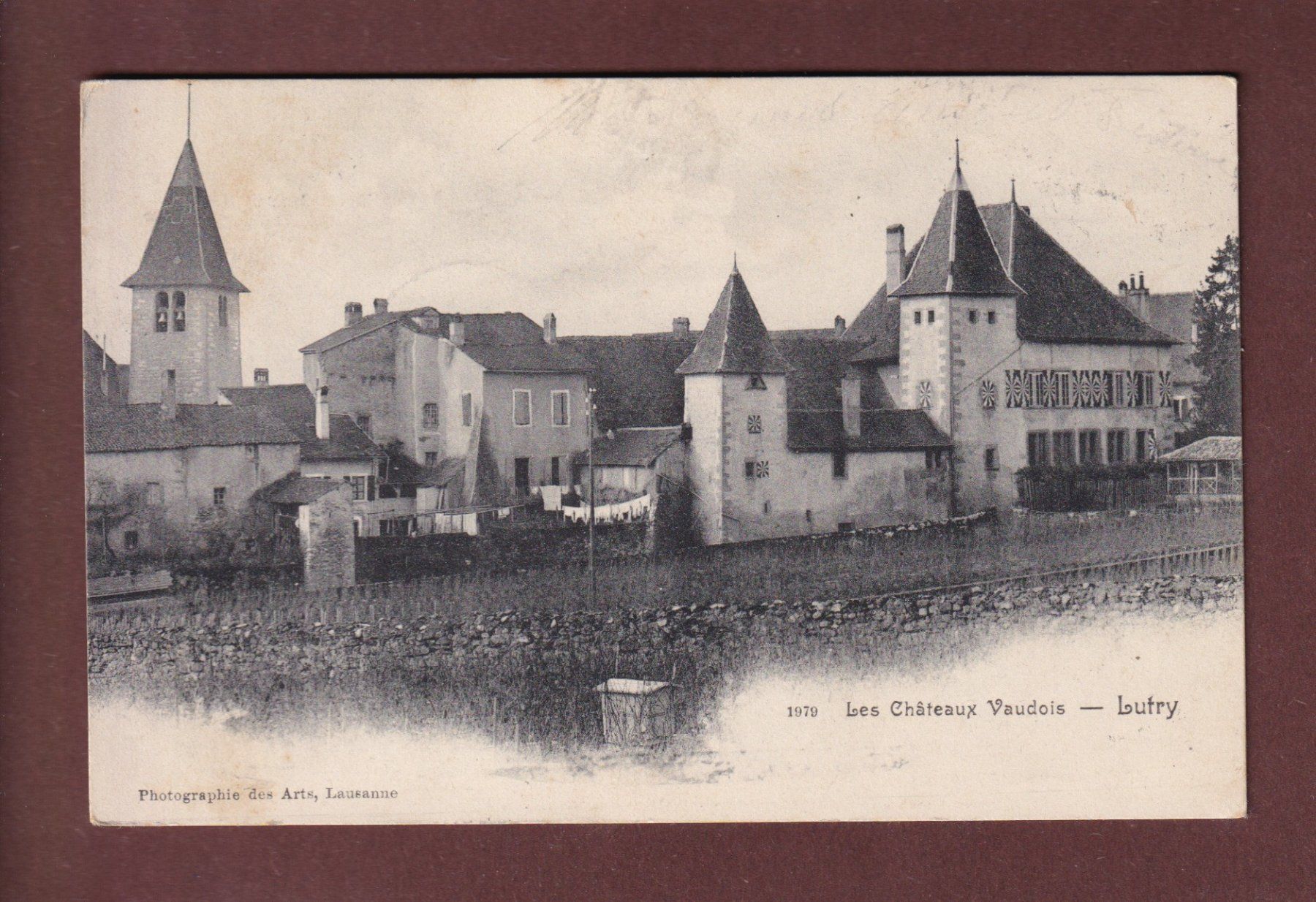 Cartoline postali: LUTRY - Le Château - 1909 – Usato da Pully venduto da nicecards-shop