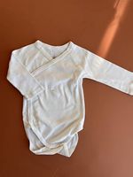 Petit Bateau Wickelbody Langarm Gr. 6M/67cm weiß