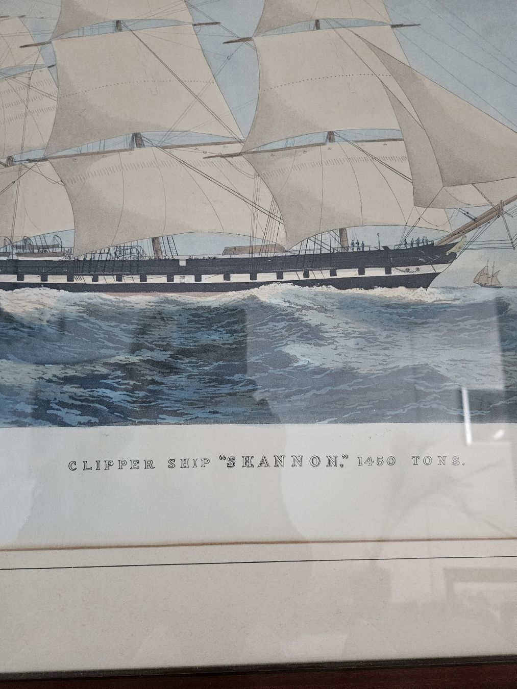 Foto & Immagini: Shannon" antikes Schiffsbild von E. Duncan – Usato da Bern venduto da bojereep 2