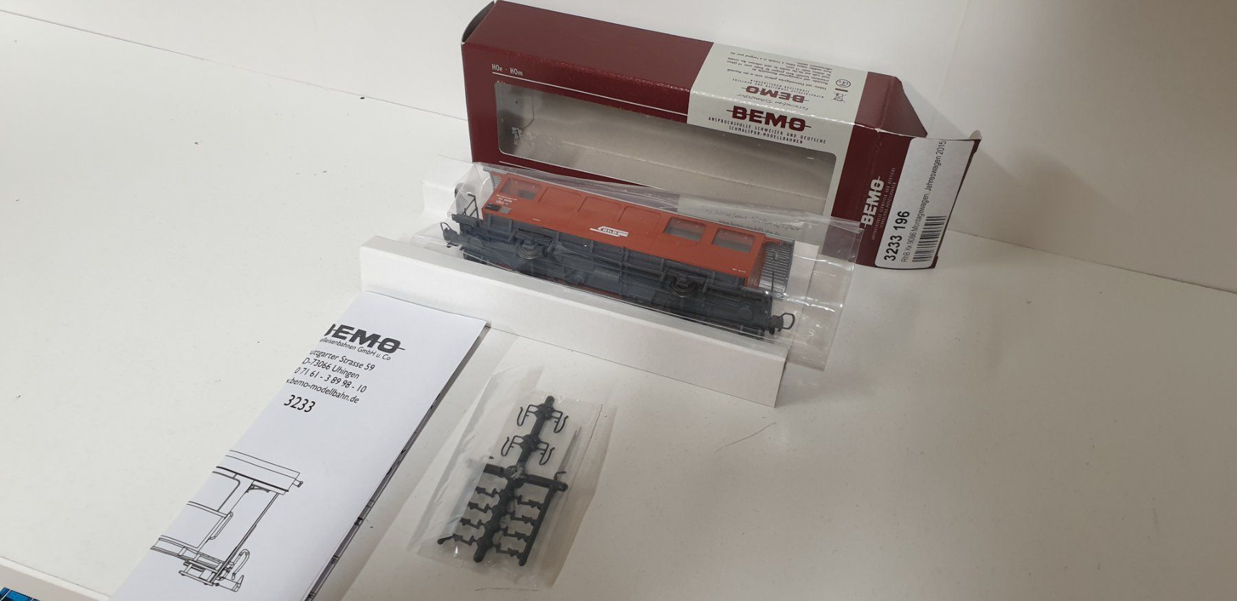 Bemo Modellini di ferrovie: Bemo RhB Xk Montagewagen   3233 169 – Nuovo (secondo la descrizione) da Geroldswil venduto da TopTrain54 2