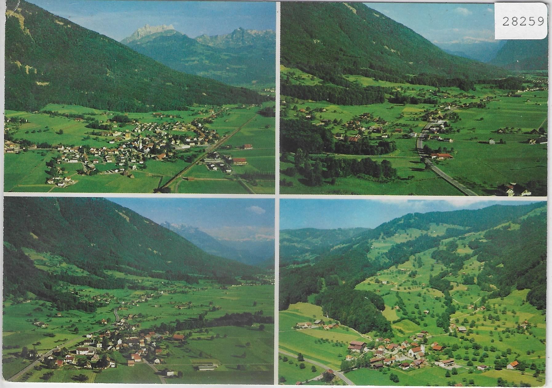 Cartoline postali: Flugaufnahme Schänis-Dorf, Rufi- – Usato da Ettingen venduto da Kartenplanet