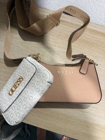 Guess Tasche mit Tragegurt beige guter Zustand