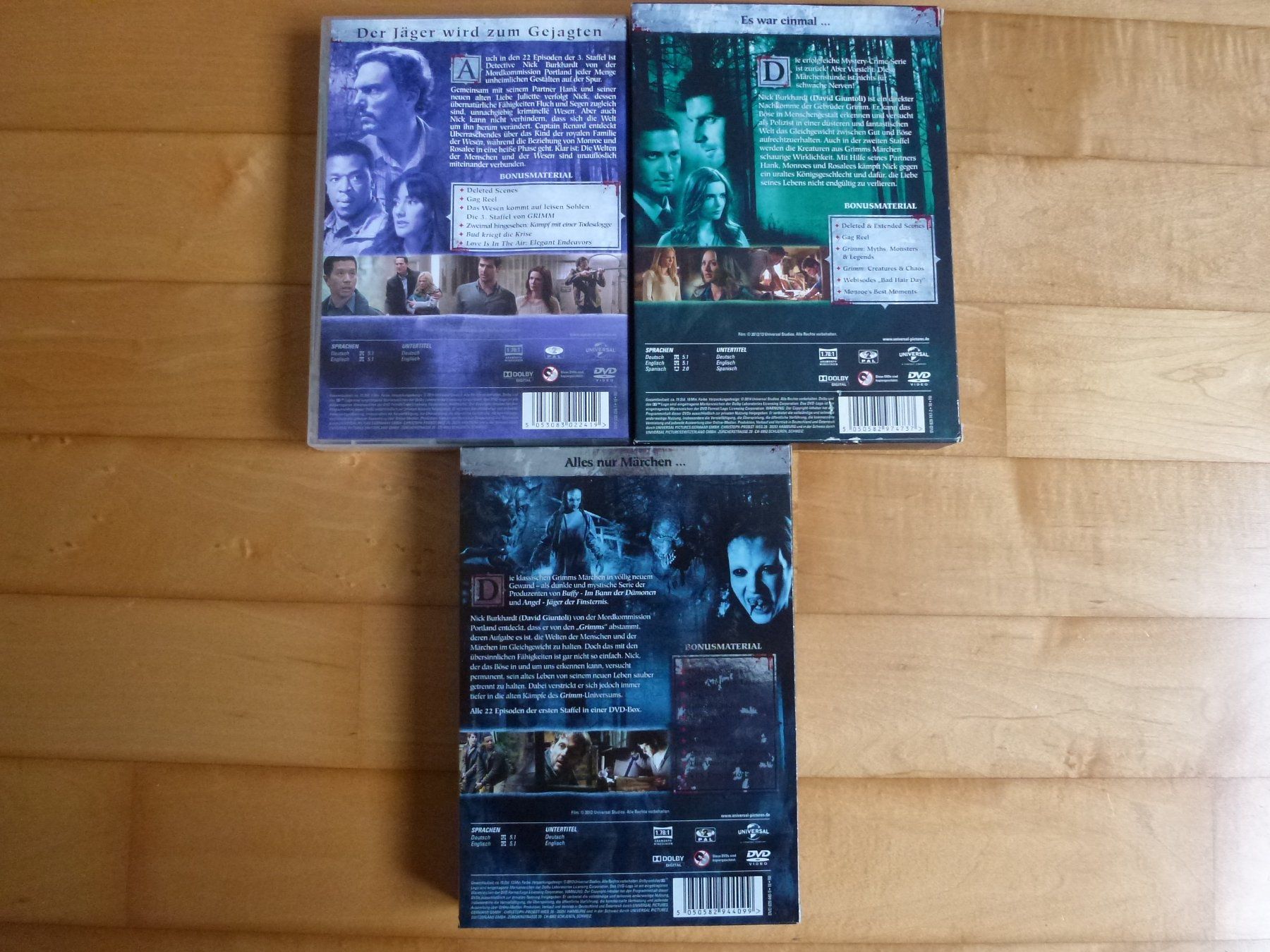 Tutti i DVDs: Grimm Staffel 1-3 (18 DVDs) – Nuovo (secondo la descrizione) da Bern venduto da Frebo 1