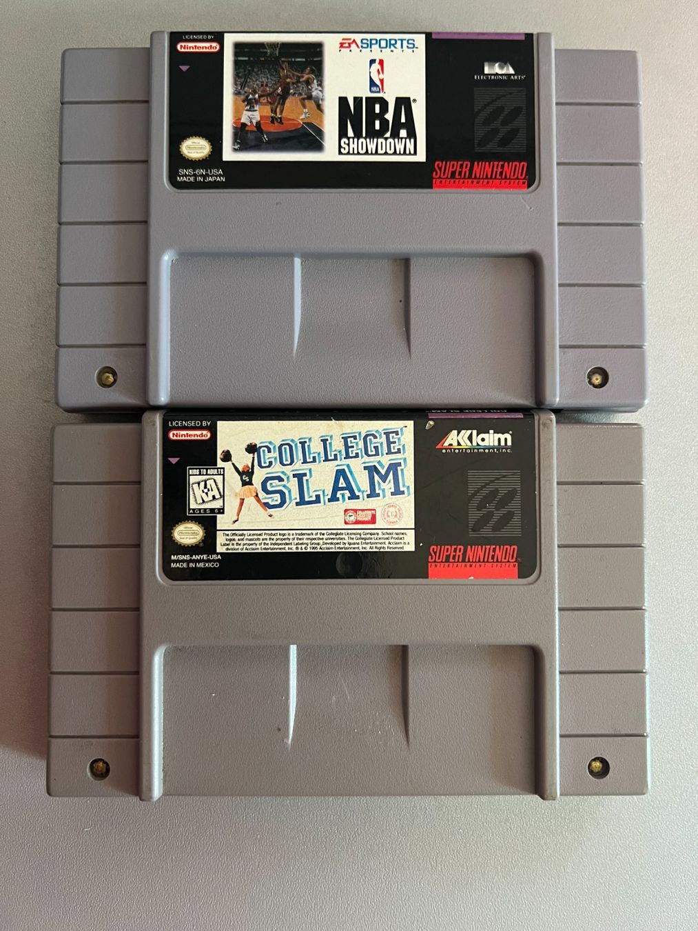 Nintendo Giochi: 2 SNES BOXED (OVP) NBA BASKET GAMES – Usato da Rivera venduto da poweradem05 7
