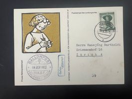 Ballonpost 1953 nach Österreich  Nummeriert    (G2404)