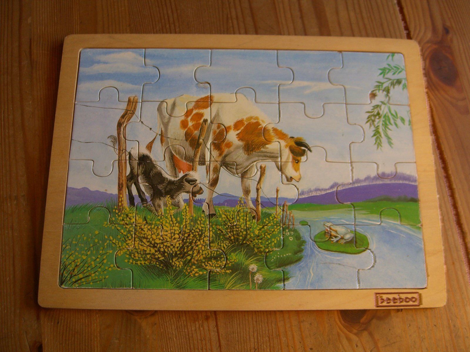 Puzzle: sehr schönes,Holz-Rahmen-Puzzle "beeboo" – Usato da Winterthur venduto da Gaia 1