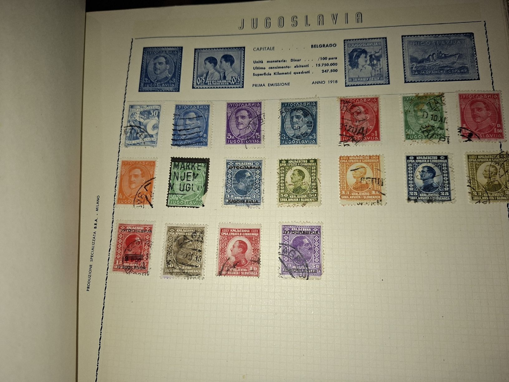 Tutti i francobolli: Album div. Länder 50S – Usato da Balgach venduto da SIMEON27 3