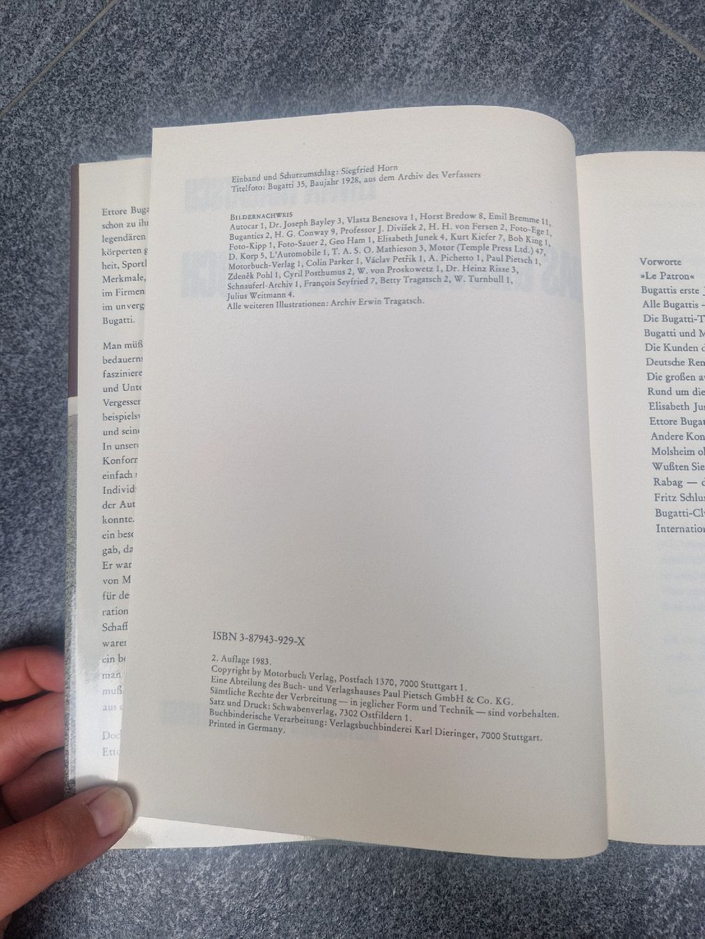 Bücher: Das Grosse Bugatti Buch – Neu (gemäss Beschreibung) aus Zofingen von TR1981 1