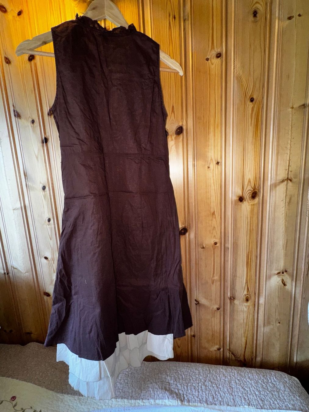Stella Kleider: Robe Stella Forest marron brodée taille 38 – Gebraucht aus Ovronnaz von Etagne68 2