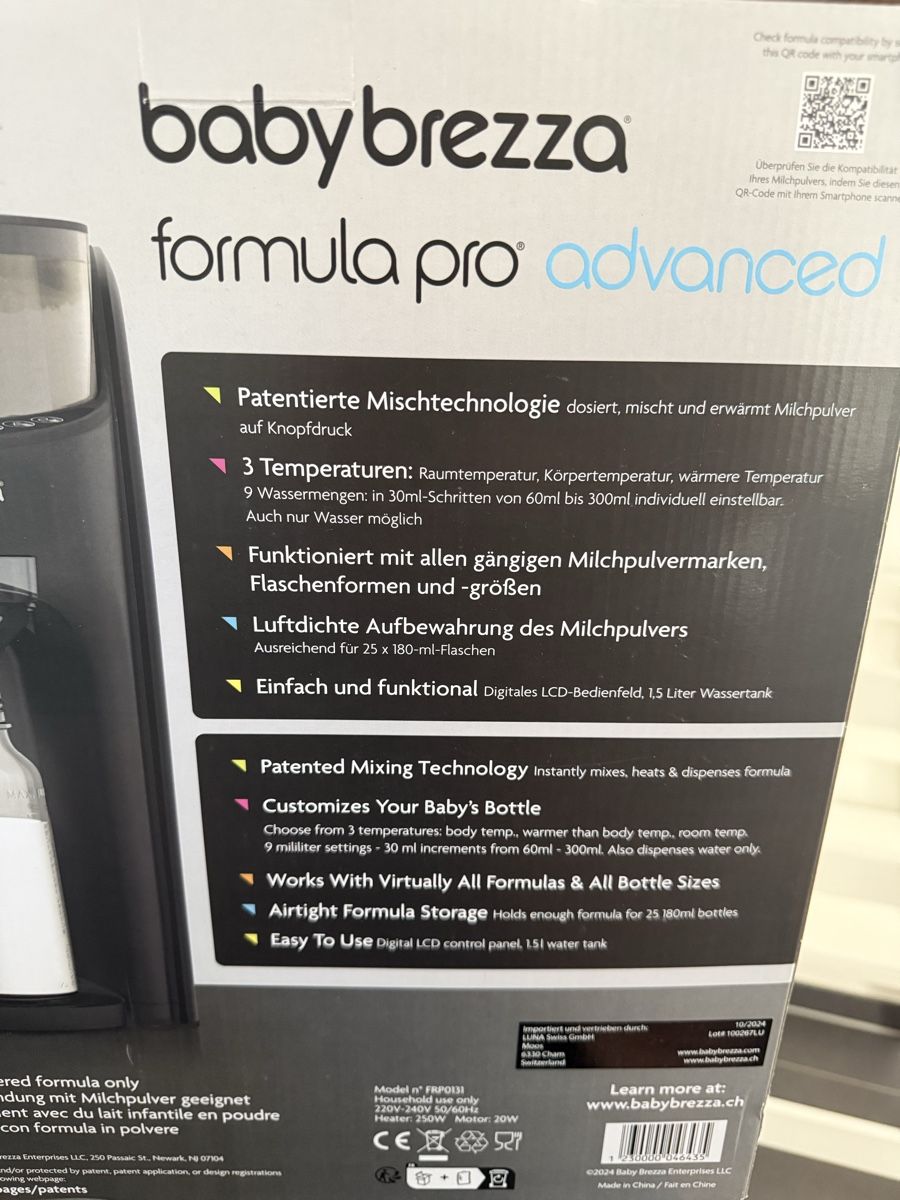 Baby Brezza Küchengeräte: Baby Brezza Formula Pro Advanced Flaschenzubereiter – Gebraucht aus Oberhallau von pbi.99 4