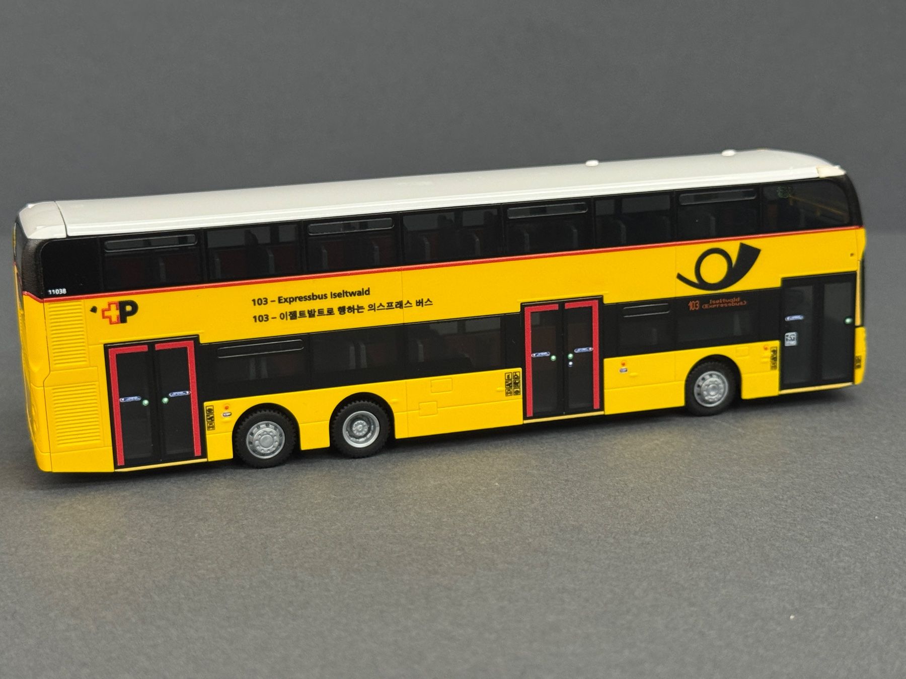 Rietze Modellini d'auto: Postauto Dennis Enviro Expressbus CH Rietze 1:87 Postbus PTT – Nuovo e nell'imballaggio originale da Luzern venduto da aa43modelcars-Luzern 4