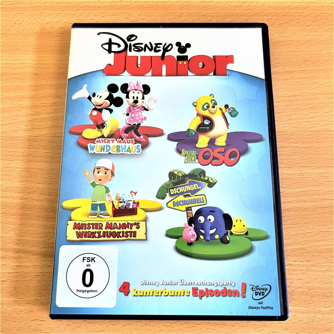 Tutti i DVDs: DVD - Disney Junior - 4 kunterbunte Episoden – Usato da Amlikon-Bissegg venduto da allerlei-versand