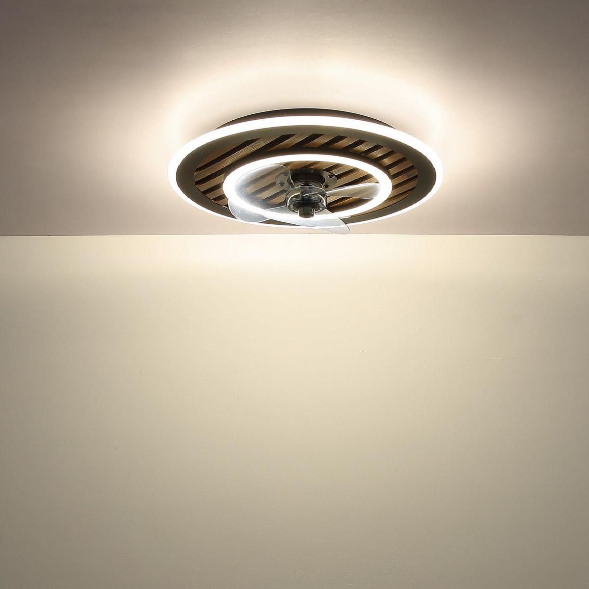 Lustres & lampes de plafonds: LED Deckenleuchte, Ventilator, CCT, 49 Ø – Neuf (Voir description) à Kreuzlingen par Smart-Light 3