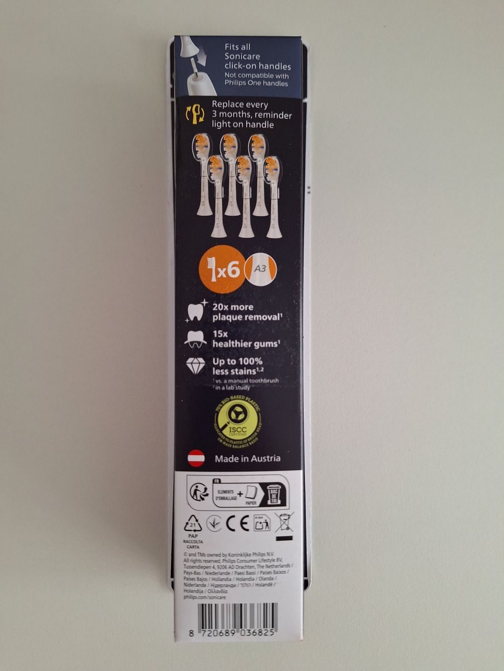 Philips Sonicare Cura dei denti: 6 x Philips Sonicare Premium All-in A3 Soft – Nuovo e nell'imballaggio originale da Chur venduto da mpz72 1