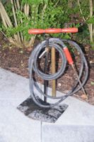 Antike Feuerwehrspritze