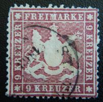 Württemberg Kat. 19x gest. 1860 Kat. 160 Euro
