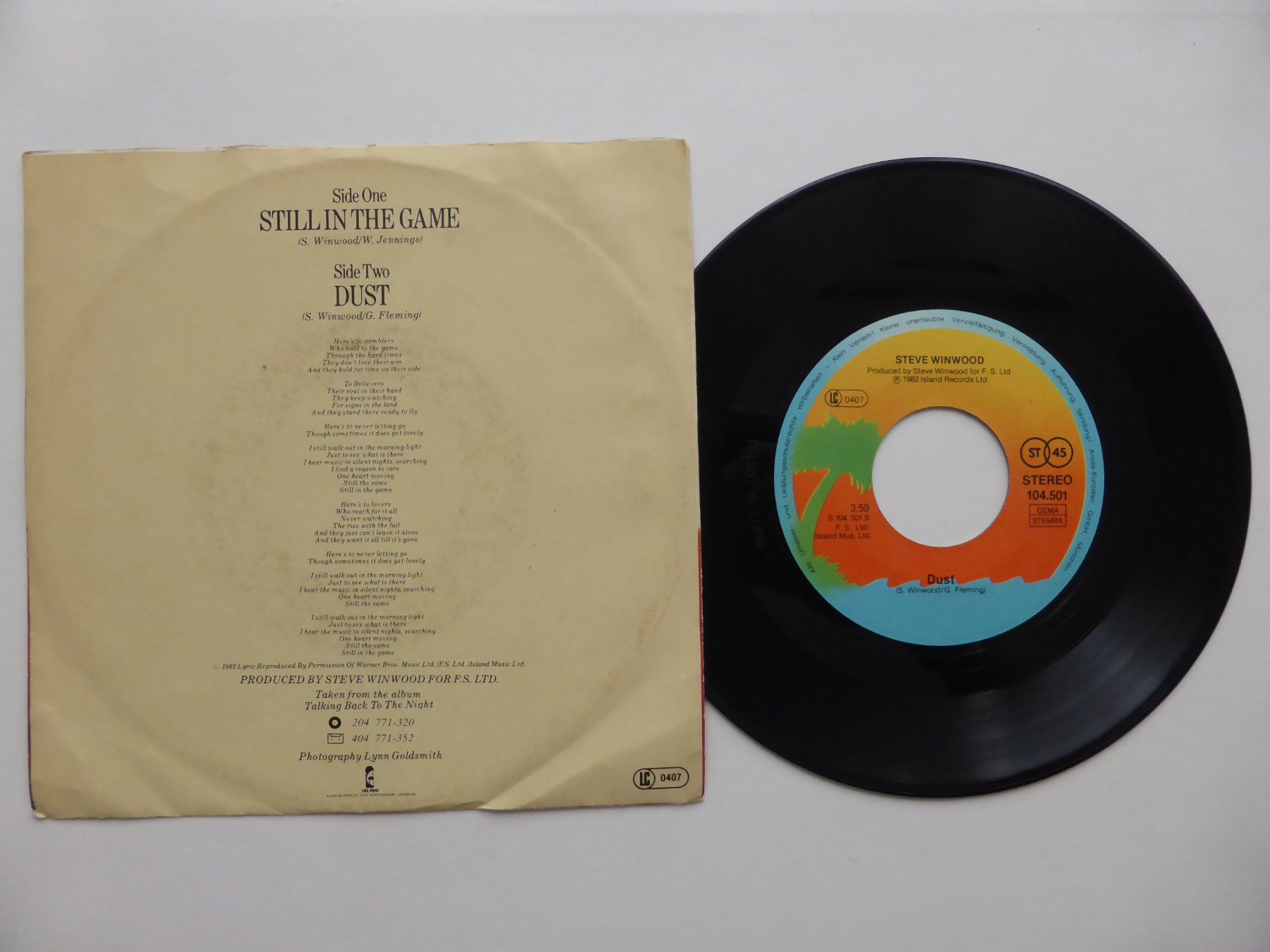 Dischi in vinile: VINYL SINGLE   STEVE WINWOOD – Usato da Küssnacht am Rigi venduto da Mondkinder 1
