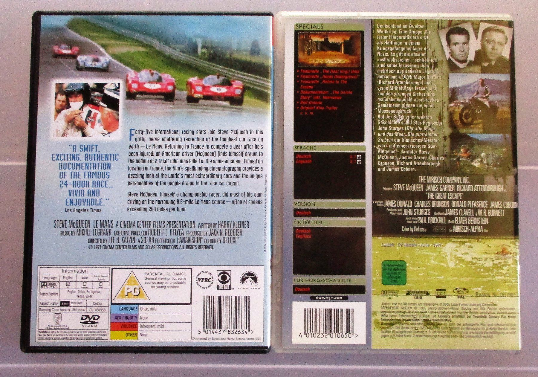 Alle DVDs: STEVE MCQUEEN COLLECTION - 6-DVD Box + Bonus – Gebraucht aus Wattwil von Muriel10 5