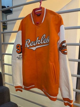 Orange College Jacke im Vintage Stil