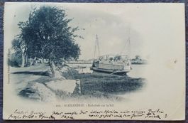 AK ÄGYPTEN Alexandria - Dahabieh sur le Nil, 1902