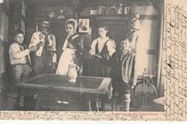 Alte Postkarte Bayernstube im Toggenburg 7.11.1903 Ansich...