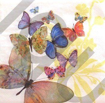 Tovaglioli: Serviette schmetterlinge t200) 2Stk. – Nuovo (secondo la descrizione) da Schlatt TG venduto da kreativ-atelier