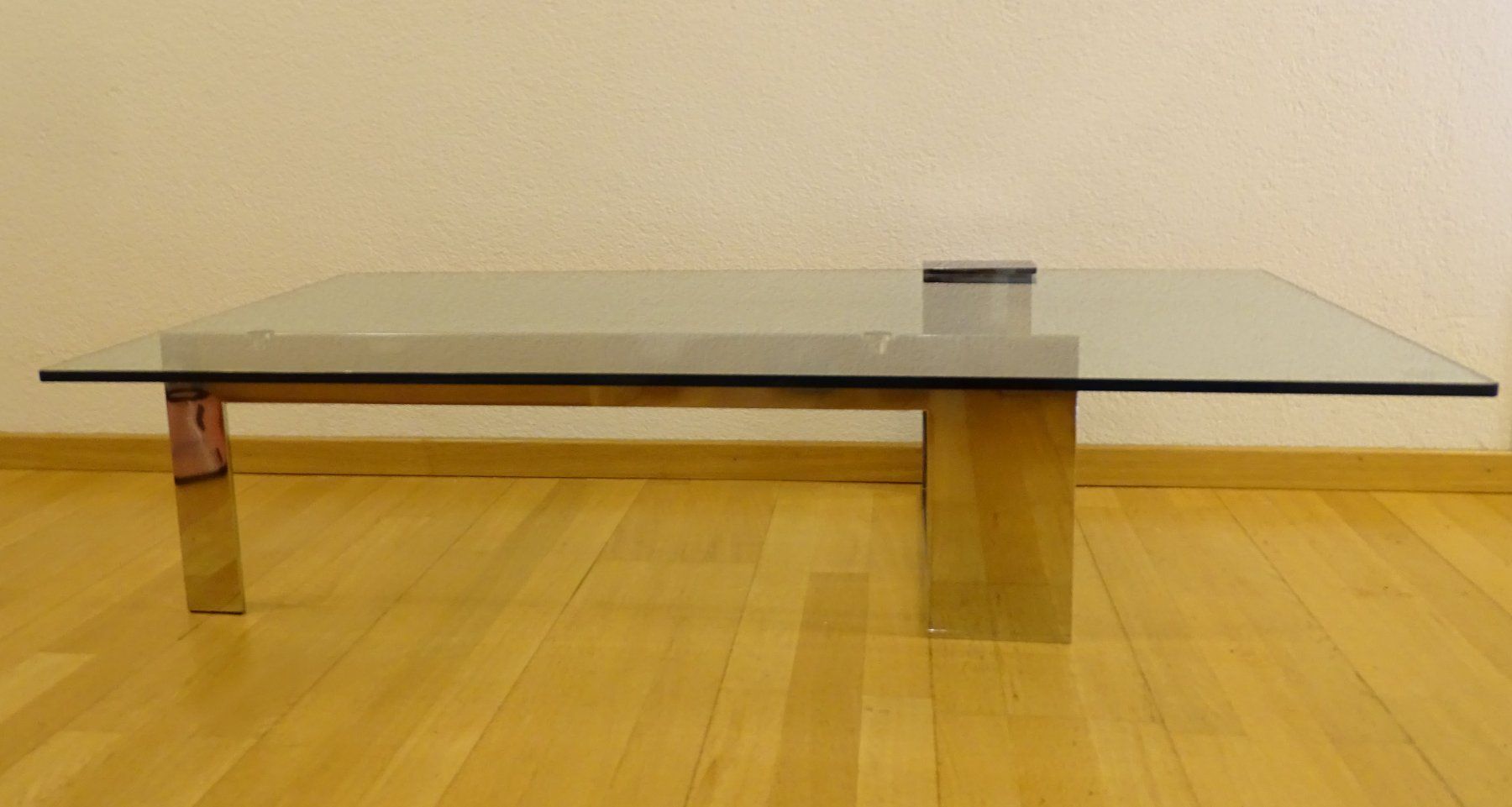 Tavoli: Tonelli PLINSKY Glas Couchtisch – Chromfuss – Usato da Solothurn venduto da hli_n69n 6