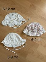 3x Sonnenhütchen, Gr. 6-12 Mt., Top Zustand!