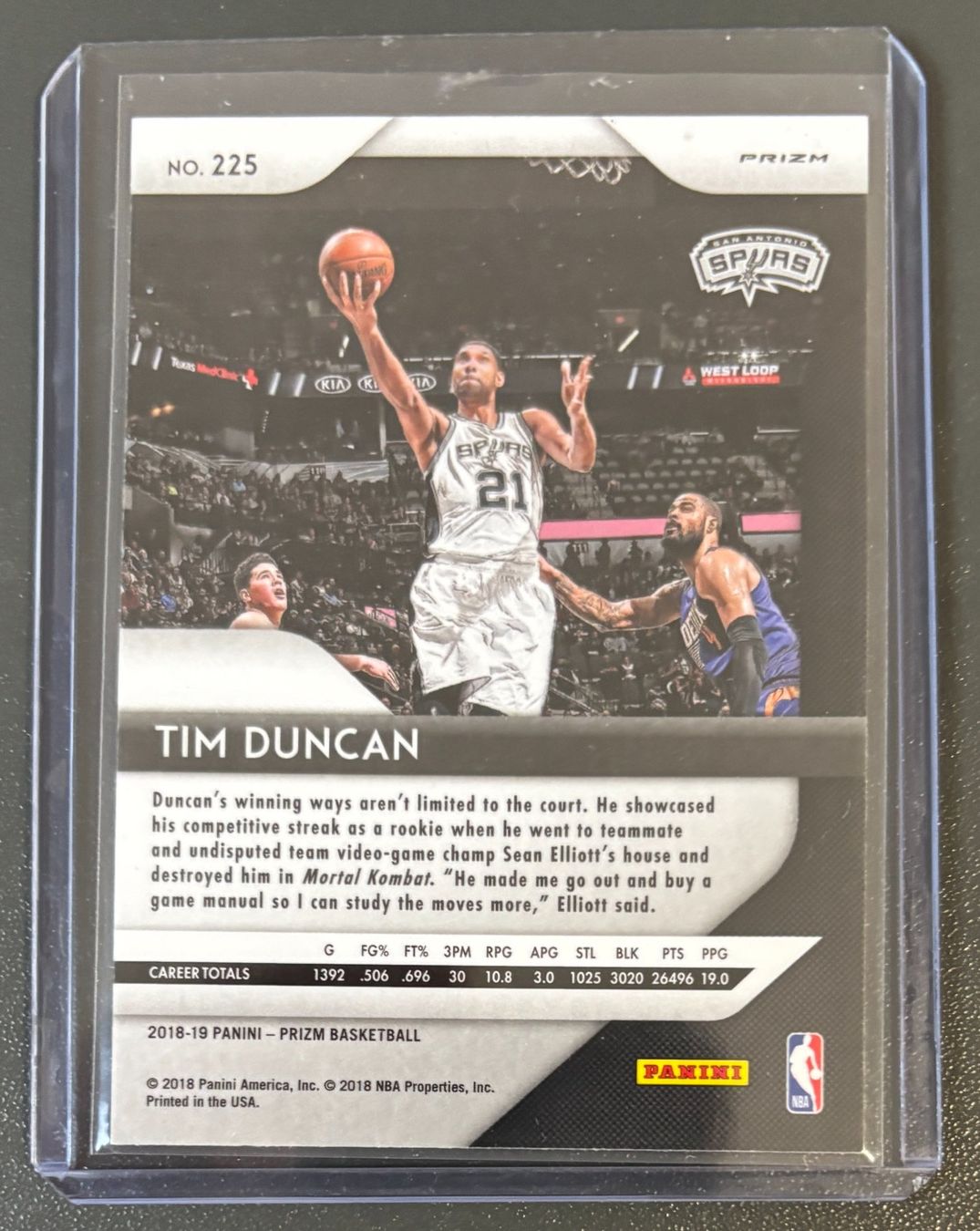 Nba Cartes à collectionner: NBA Tim Duncan 2018 Silver Prizm Parallel Card Spurs – Neuf (Voir description) à Muri b. Bern par winningloser 1