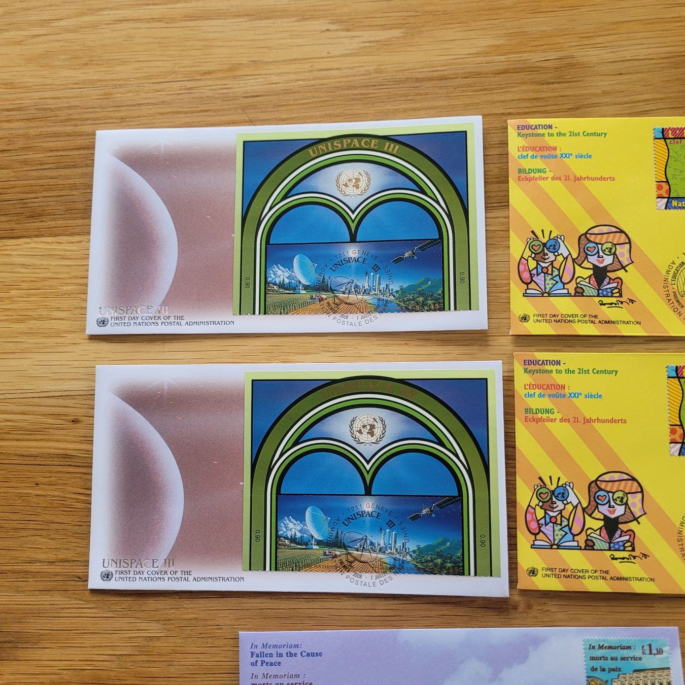 Alle Briefmarken: Los Mit FDC uno ONU – Gebraucht aus Biel/Bienne von Destockweb 1