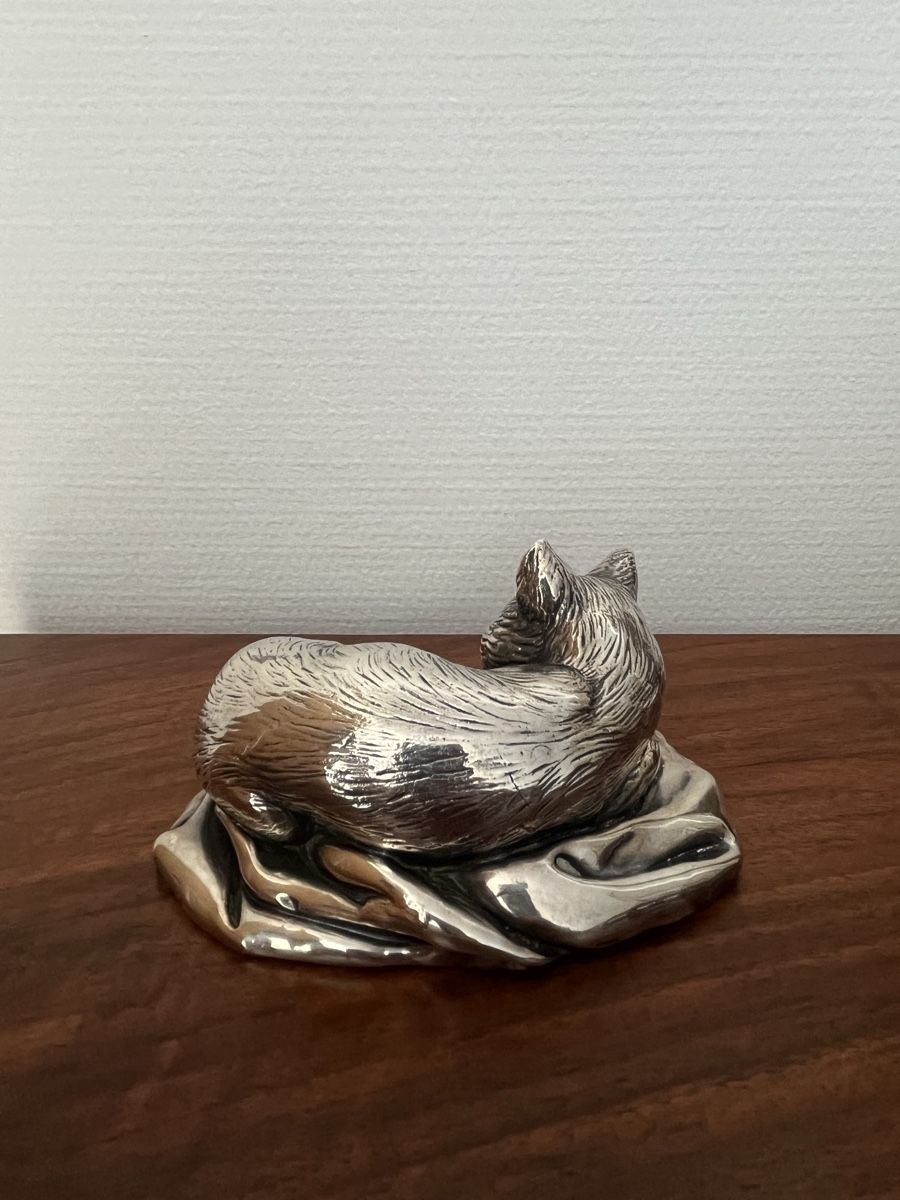 Statuette: Silber 925 Katze signiert – Usato da Giffers venduto da uhlenhaut 3