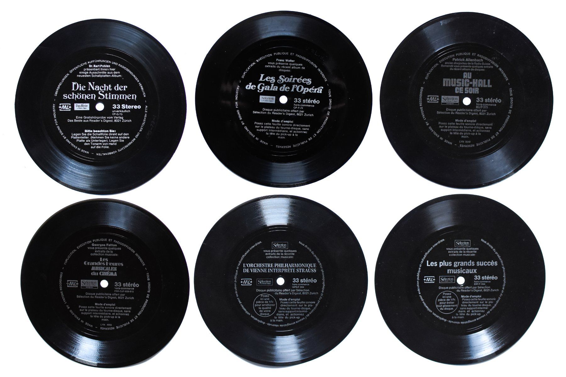 Dischi in vinile: 6x Flexi-Disc - Sélection du Reader's Digest – Usato da Belmont-sur-Yverdon venduto da ag97