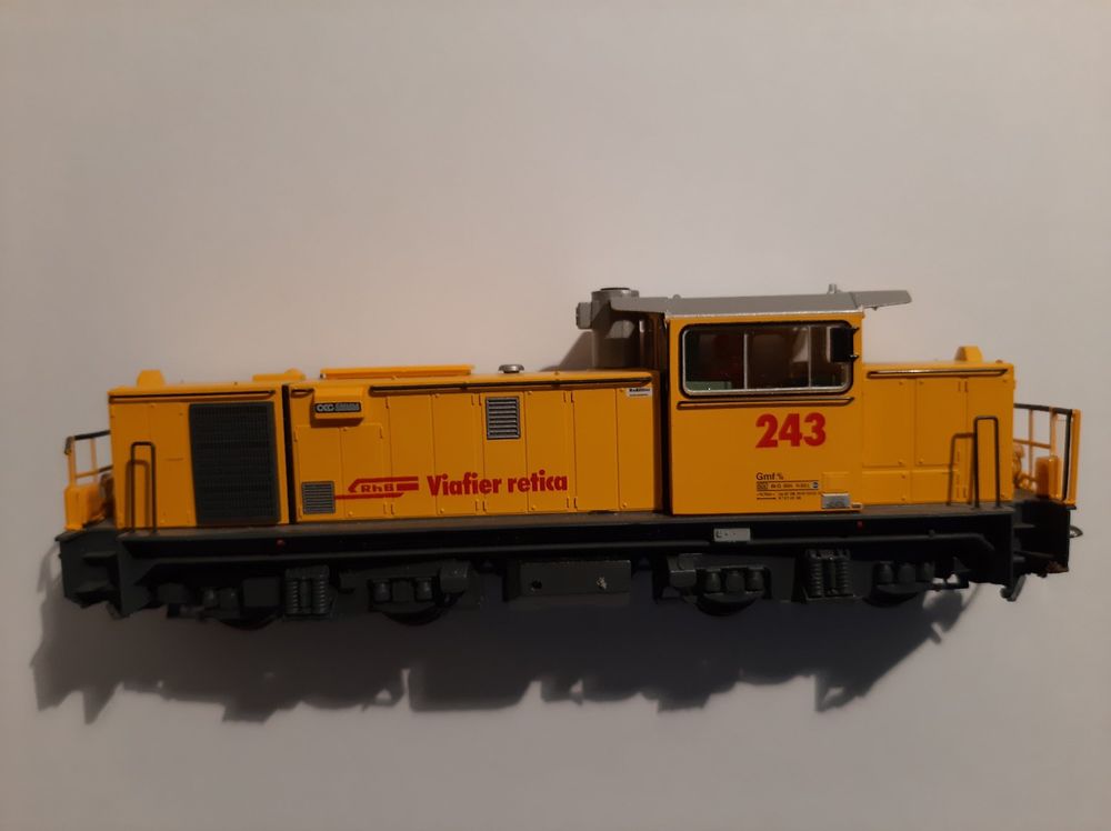 Bemo H0m 1389 103 RhB Gmf 4/4 243 Bahndienst-Diesellok Sound