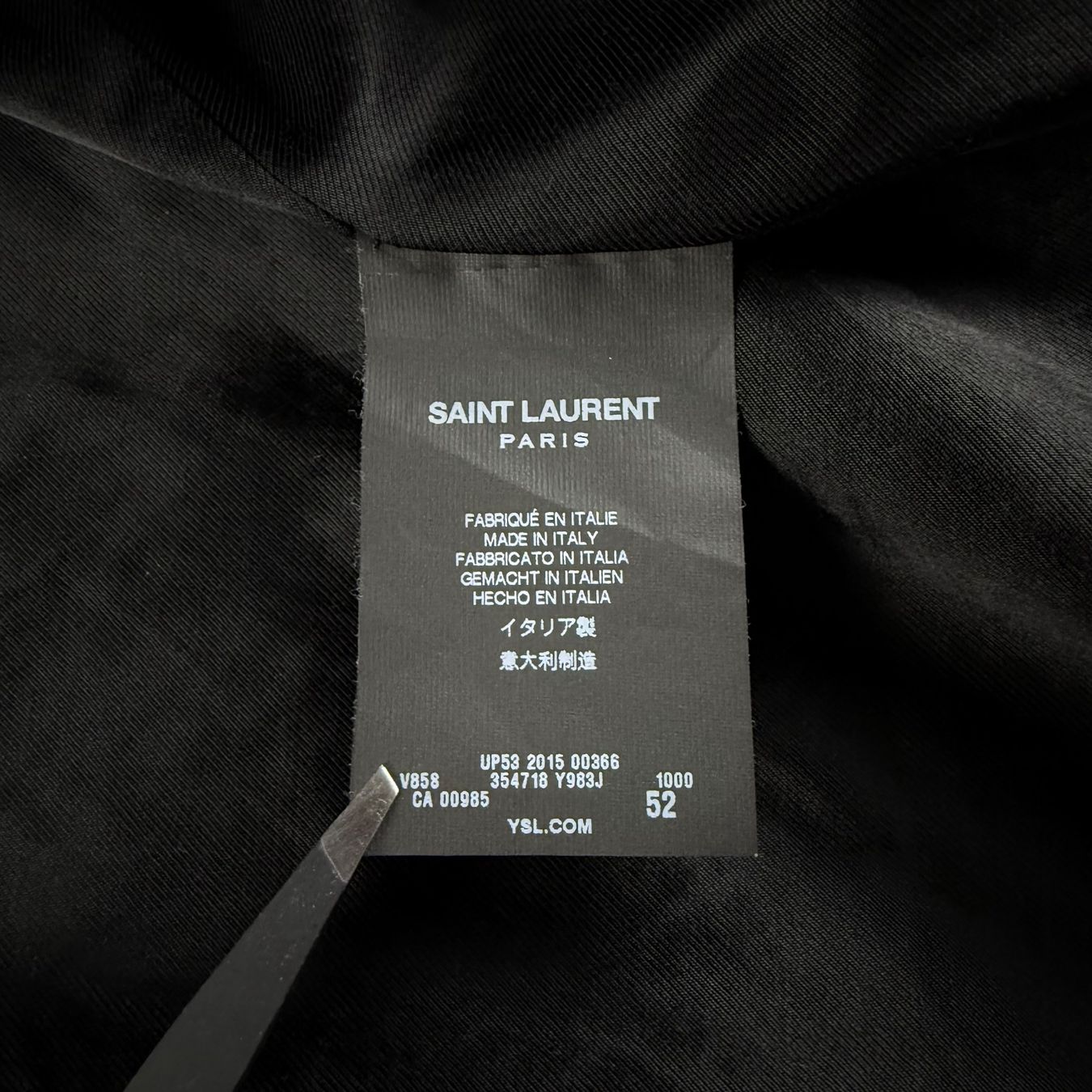 Saint Laurent Giacche: Saint Laurent Teddy College Jacke 2015  - 52 – Usato da Herisau venduto da 1asupply 2