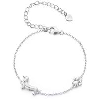 Silbernes Dackel Armband 15-21 cm Neu
