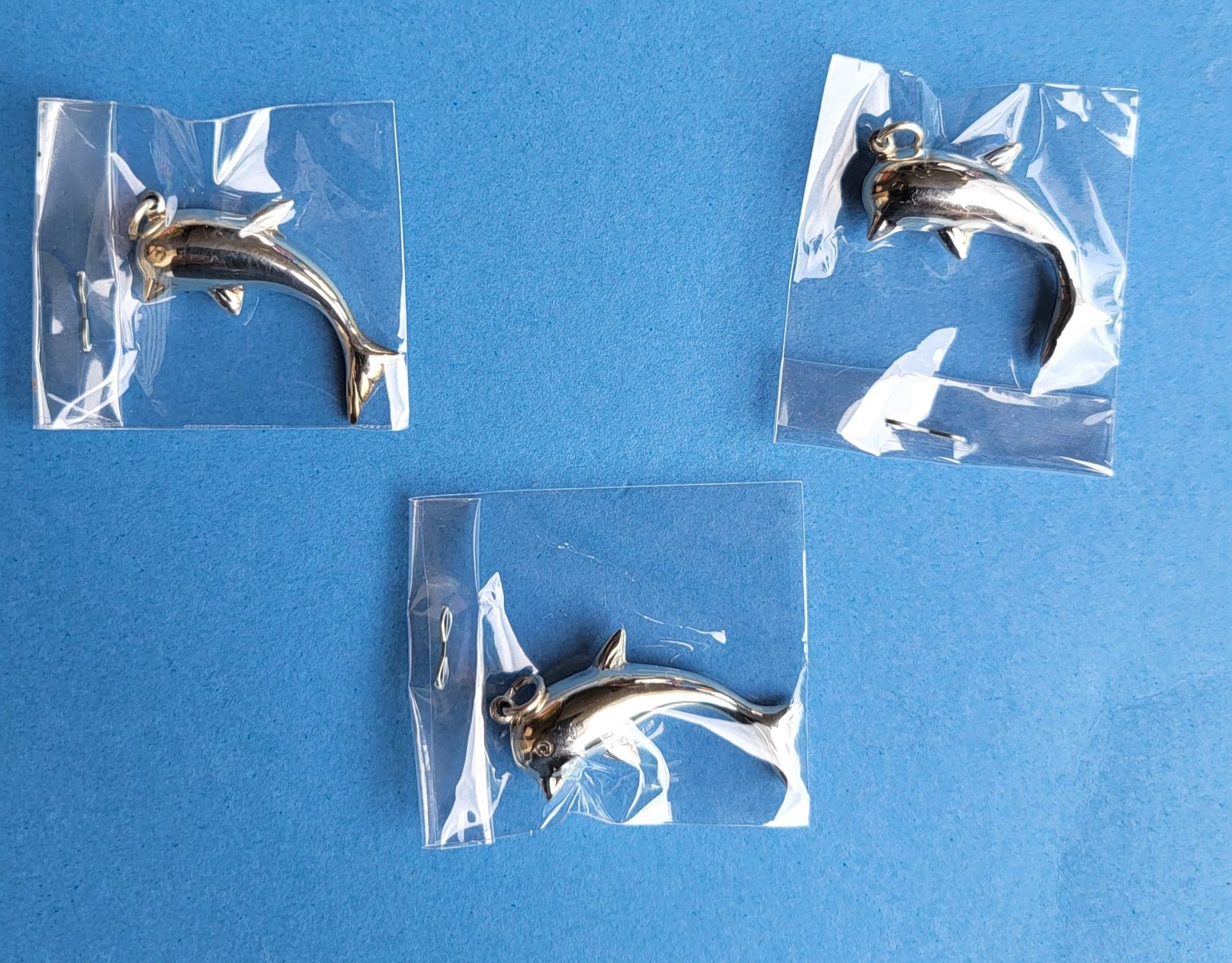 Anhänger: Silberanhänger Delfin 3 Stück a 2gr – Neu und originalverpackt aus Thun von harry999