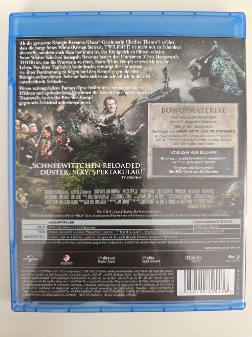 Alle DVDs: SNOW WHITE AND THE HUNTSMAN - EXTENDED EDITION – Gebraucht aus Buchrain von reloca 1
