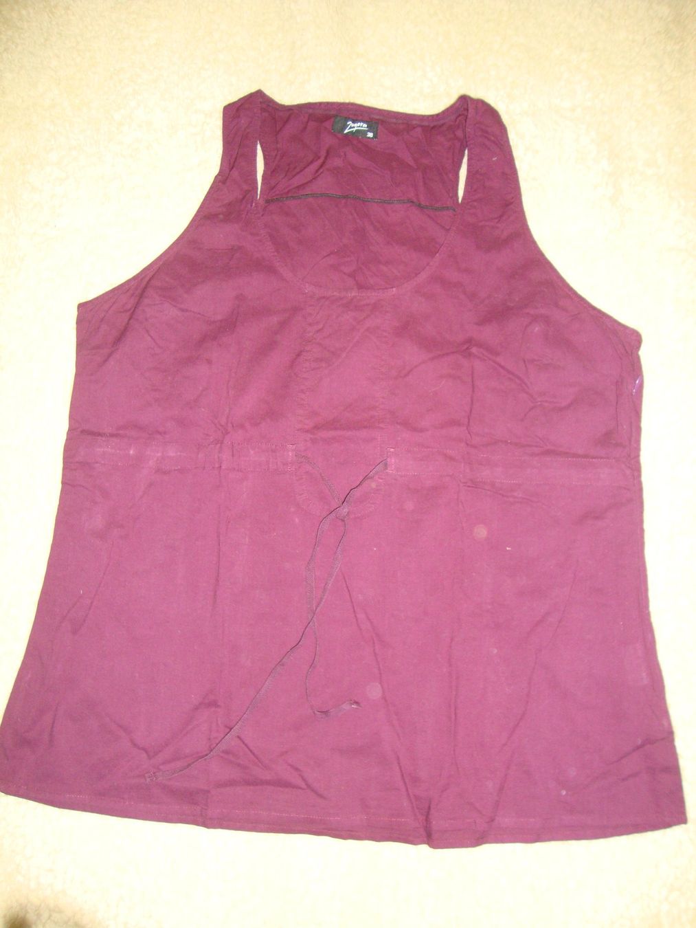 Camicette: Baumwoll-Bluse auberginefarben – Nuovo (secondo la descrizione) da Laufen venduto da ereli