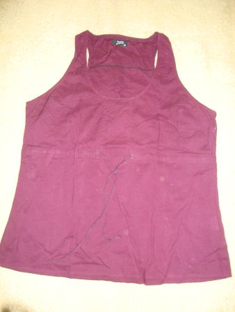 Baumwoll-Bluse auberginefarben